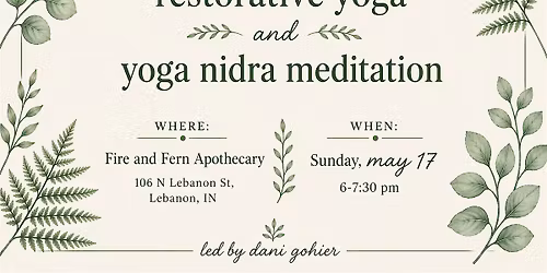 Restorative yoga and meditation