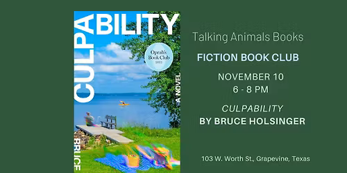 TAB Fiction Book Club - November CULPABILITY