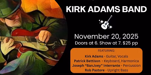 DRV Gallery presents KIRK ADAMS BAND