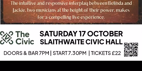 Belinda O'Hooley & Jackie Oates @ HUDDERSFIELD Slaithwaite Civic