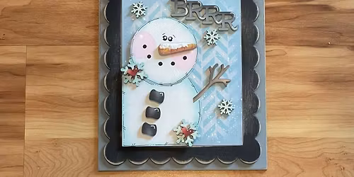 Winter Snowman paint workshop