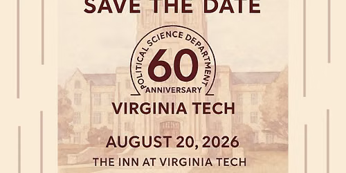 Political Science 60th Anniversary Celebration