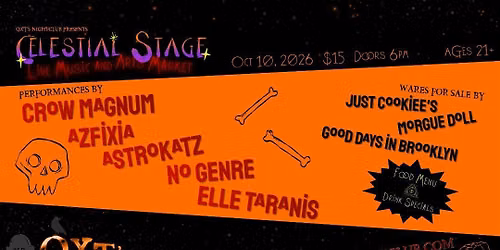 CELESTIAL STAGE: Live music and arts market