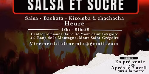 salsa & sucre \u00e9dition 2026