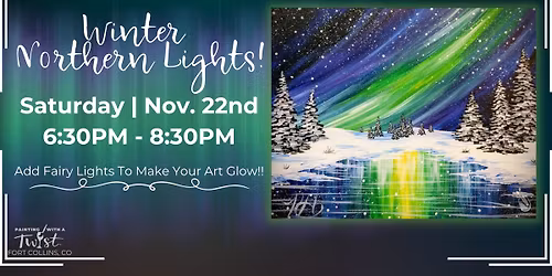 Add Fairy Lights & Glitter |Winter Northern Lights