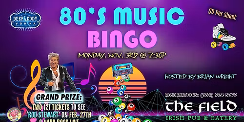 80'S MUSIC BINGO