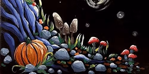 Paint. Drink. Have Fun. with \u201cEnchanted Autumn Evening\u201d \ud83c\udf42\ud83d\udd6f\ufe0f