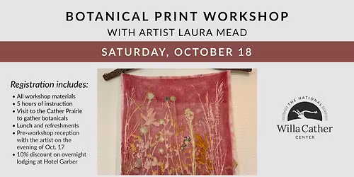 Botanical Print Workshop with Laura Mead