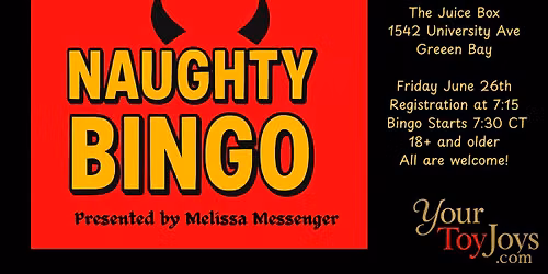 Adult Naughty Bingo FUN at The Juice Box!!