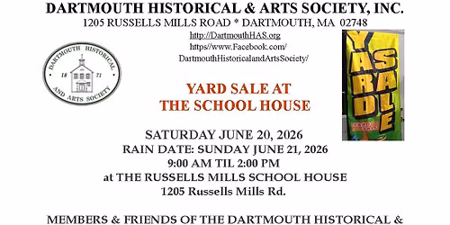 Yard Sale at the Schoolhouse