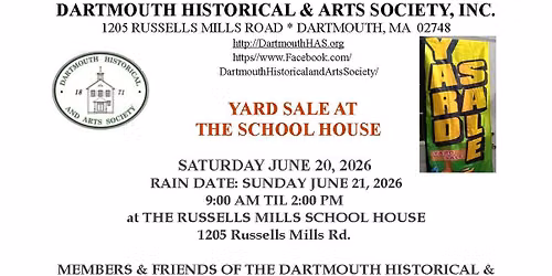 Yard Sale at the Schoolhouse