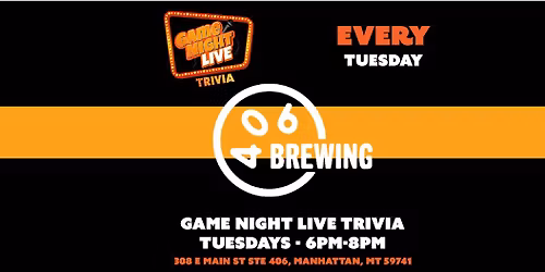 Game Night Live Trivia is at 406 Brewing!!