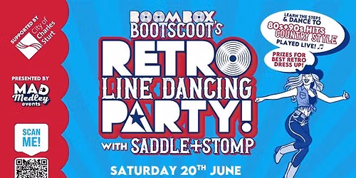 Retro Line Dancing Party! | Boombox Bootscoot x Saddle & Stomp