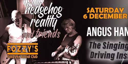 Hedgehog Reality and friends featuring The Singing Driving Instructor, Angus Hannam 