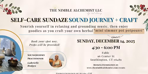 Monthly Self-Care Sundaze Sound Journey + Craft