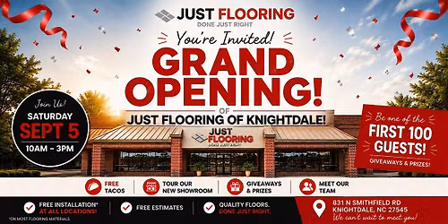 Just Flooring of Knightdale - Grand Opening