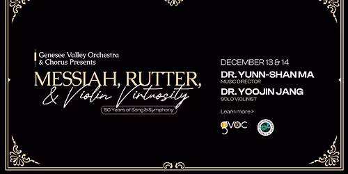 Messiah, Rutter and Violin Virtuosity