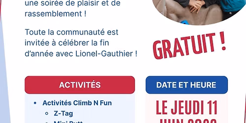 C\u00e9l\u00e9bration de fin d'ann\u00e9e \u00e0 l'\u00c9cole publique Lionel-Gauthier