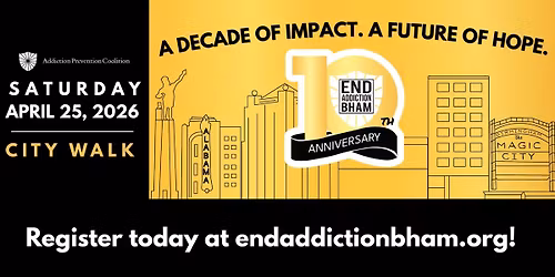 END ADDICTION BHAM Walk 2026