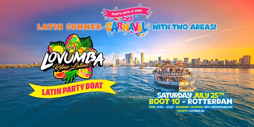 Lovumba 'Latin Carnaval Boat Party' | Rotterdam