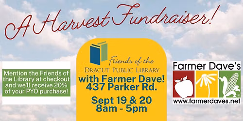 A Friends of the Library Harvest Fundraiser!
