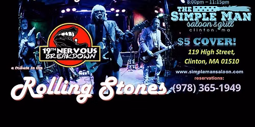 Rolling Stones tribute, 19th Nervous Breakdown at the Simple Man Saloon in Clinton, MA