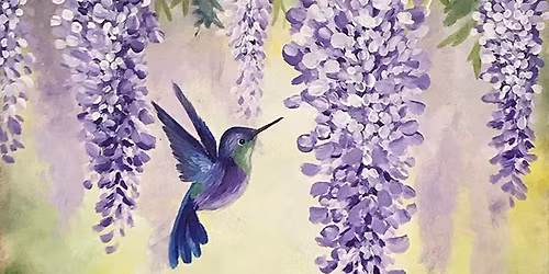 Sweet Wisteria Canvas Paint and Sip