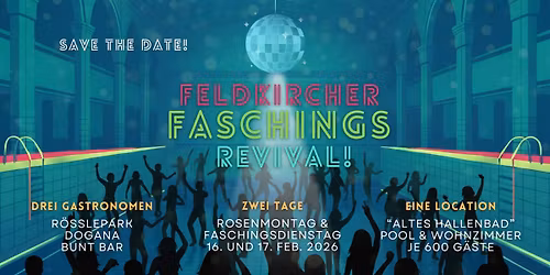 Faschings Revival im Alten Hallenbad