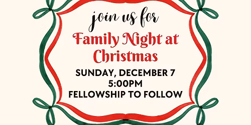 Family Night at Christmas