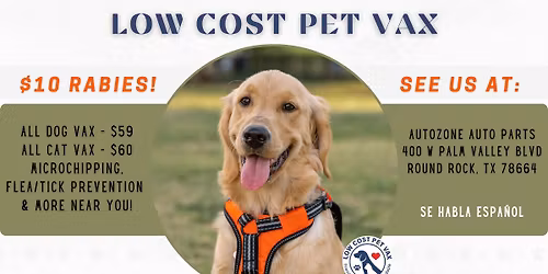 Round Rock Low Cost Pet Shots (Palm Valley Blvd)