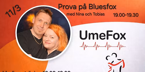 Socialdans-onsdag med "prova p\u00e5 Bluesfox"