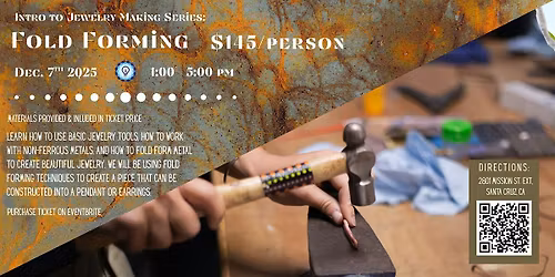 Intro to Jewelry: Fold Forming