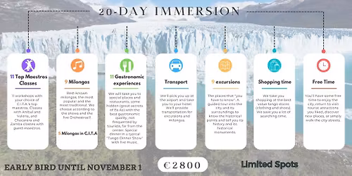 BUENOS AIRES TANGO TRIP - 20 DAYS INMERSION