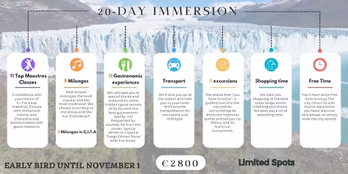 BUENOS AIRES TANGO TRIP - 20 DAYS INMERSION