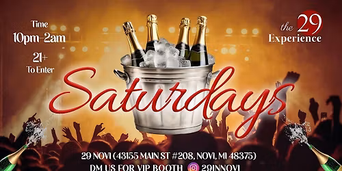 Saturday Nights @29Novi