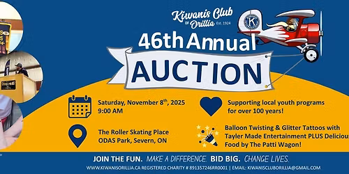 46th Annual Kiwanis Club of Orillia Auction