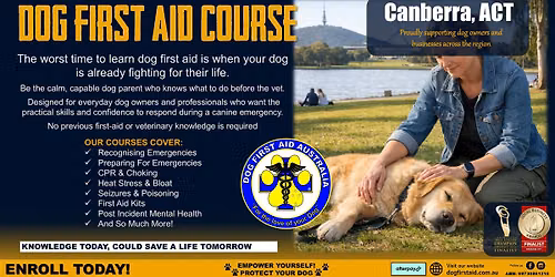 30\/08\/2026 - Canberra- Dog First Aid Course