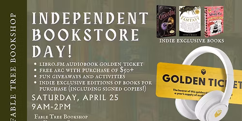 Independent Bookstore Day at Fable Tree Bookshop