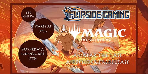 Saturday 5PM Avatar The Last Airbender Prerelease