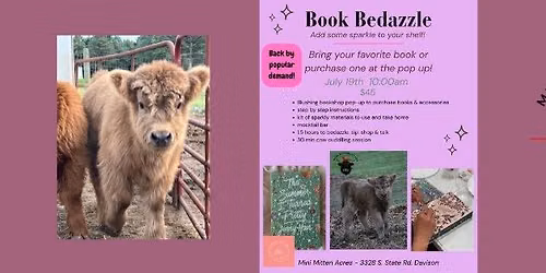 Book Bedazzle & Highland Cow Cuddles