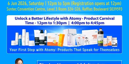 Atomy Singapore One Day Seminar 6 Jun 2026
