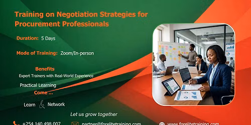 Training on Negotiation Strategies for Procurement Professionals