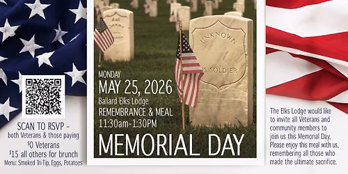 Memorial Day Remembrance and Brunch