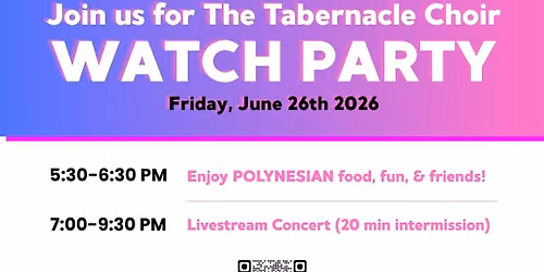 Tabernacle Choir Watch Party