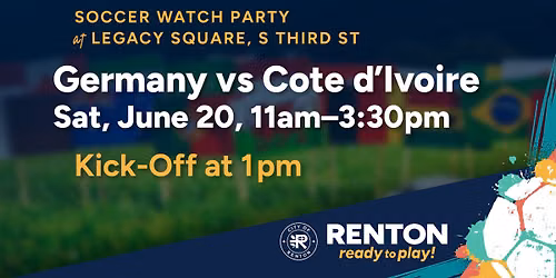 Soccer Watch Party - Germany vs C\u00f4te d'Ivoire