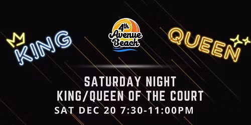 Saturday Night King of the Court (21+) - 12\/20