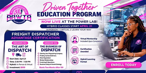 Freight Dispatcher Certification | 2-Part Program | Live\/Hybrid LMS