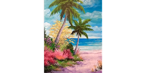 Ocean Palm Trees - Paint and Sip in Denver | Classpop!\u2122