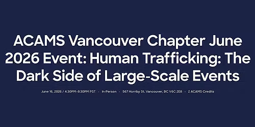 Human Trafficking: The Dark Side of Large-Scale Events