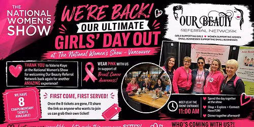 Girls Day Out !! National Womens Show - Wear PINK !!